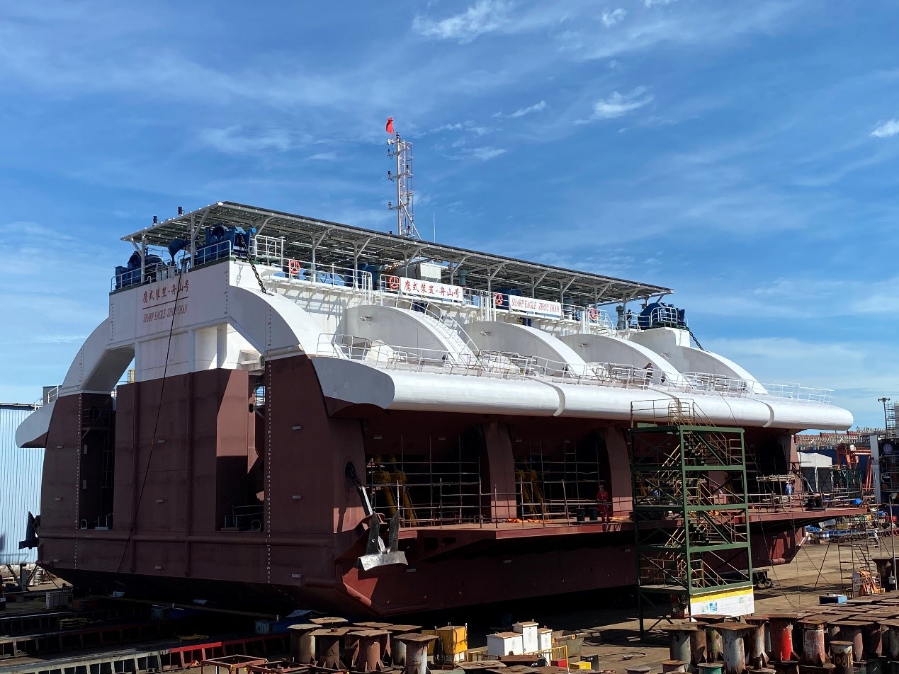 “Zhoushan” - China's first 500kW Sharp Eagle Wave Energy Converter was Officially Delivered